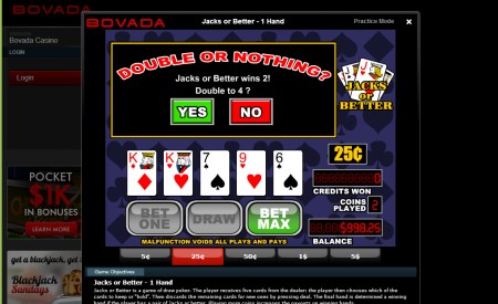 Bovada Casino aperçu