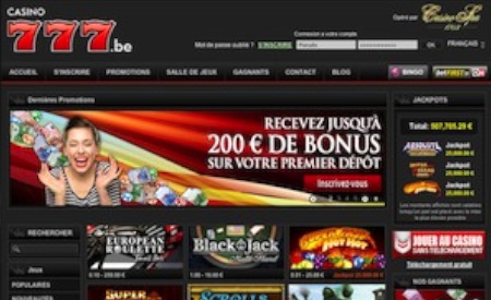 Casino777.be aperçu