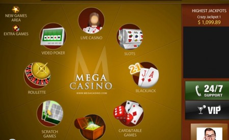 MegaCasino aperçu