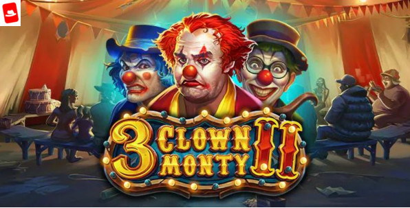 3 Clown Monty II, nouvelle machine à sous Play'n GO sur une troupe de clowns de Vegas