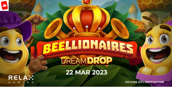 Machine à sous Beellionaires Dream Drop de Relax Gaming : aidez la colonie d’abeilles à faire fortune !