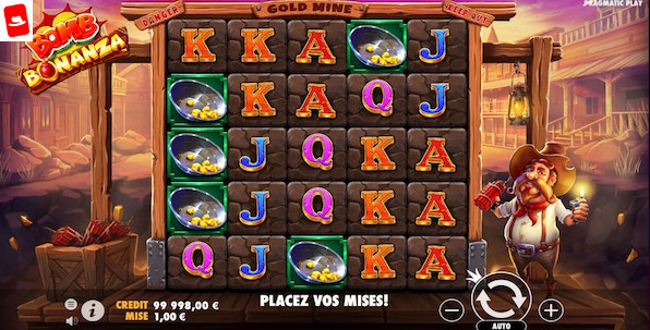 Bomb Bonanza : nouvelle slot en ligne Pragmatic Play sur fond de ruée vers l'or