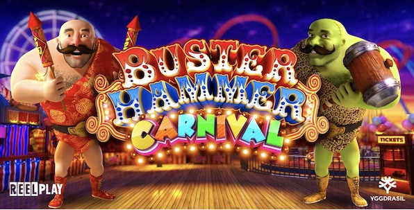 Nouvelle slot de fête foraine à découvrir sur les casinos en ligne Yggdrasil : Buster Hammer Carnival