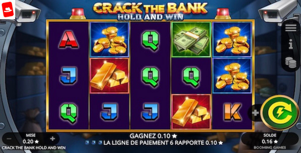 Crack the Bank Hold and Win, une slot agréable à découvrir sur les casinos Booongo