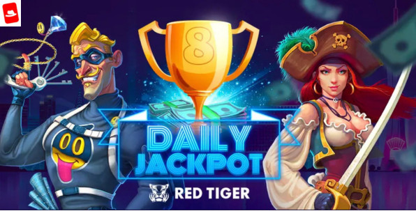 Red Tiger Daily Jackpot, la promotion mettant en jeu 500 euros par jour, et plus encore