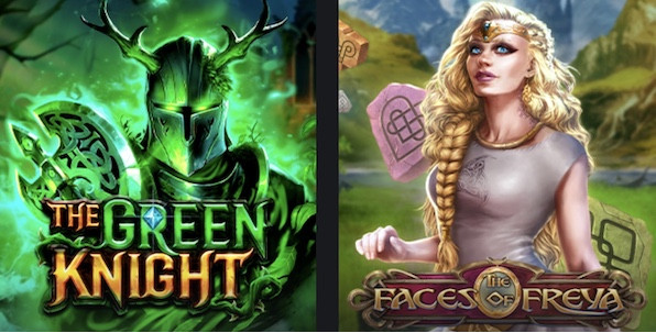 Deux nouvelles slots Play'n GO à découvrir : The Faces of Freya et The Green Knight