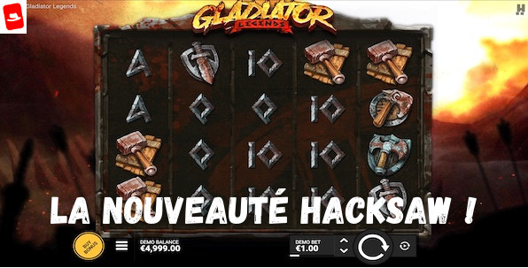 Gladiator Legends, nouvelle machine à sous Hacksaw sauvage et guerrière