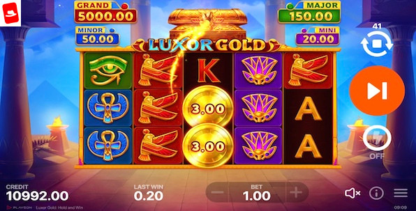 Luxor Gold: Hold and Win, nouvelle slot Playson avec ses quatre jackpots !