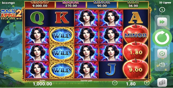 Magic Apple 2: Hold and Win - une nouvelle slot Booongo avec sa fonctionnalité phare