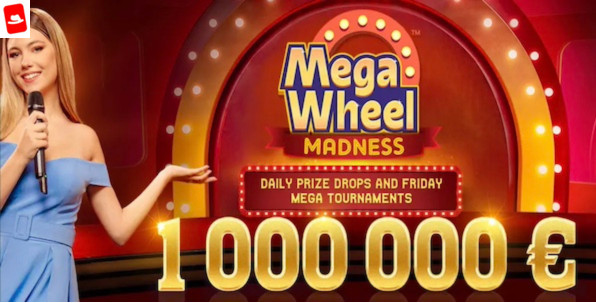 Mega Wheel Madness : la promotion Pragmatic Play Live avec 1,000,000€ à gagner !
