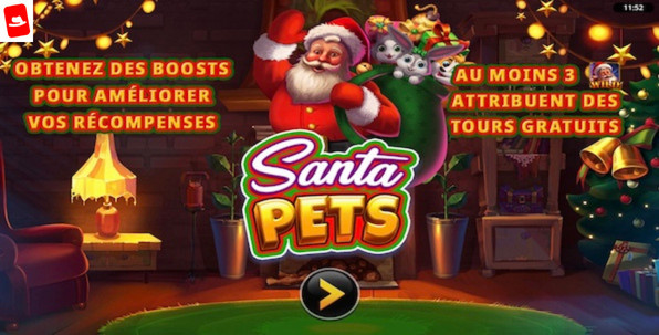Santa Pets : peut-être la meilleure machine à sous de Noël cette année !