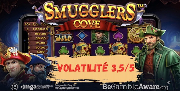 Smugglers Cove, nouvelle slot Pragmatic étonnamment peu volatile (pour Pragmatic)