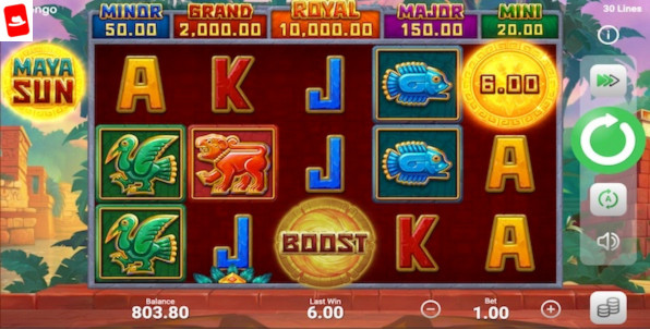 Maya Sun: Hold and Win, découvrez le nouveau titre Booongo avec ses 5 jackpots fixes !