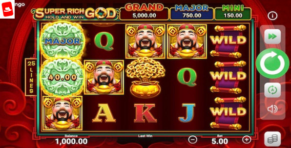 Super Rich God: Hold and Win, votre machine à sous mêlant divinité et Asie