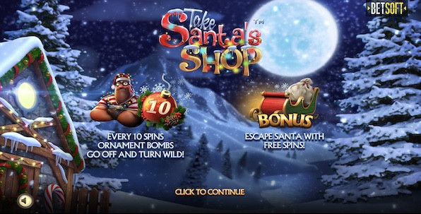 Take Santa's Shop : Betsoft prend de l'avance sur les fêtes de Noël