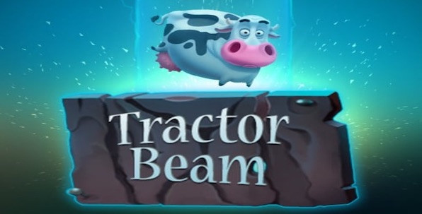 Avec la machine à sous Tractor Beam, les extra-terrestres rencontrent les animaux de la ferme ! 