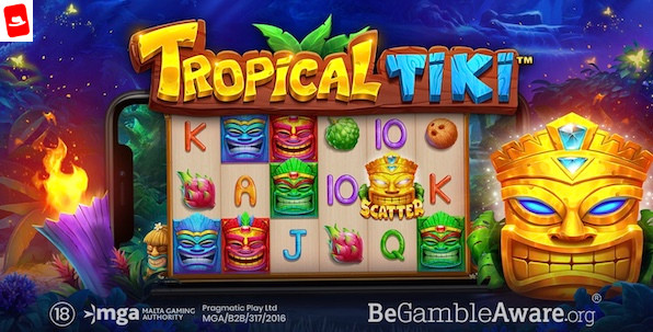 Tropical Tiki : Pragmatic Play propose un nouveau mode de cascade de gains !