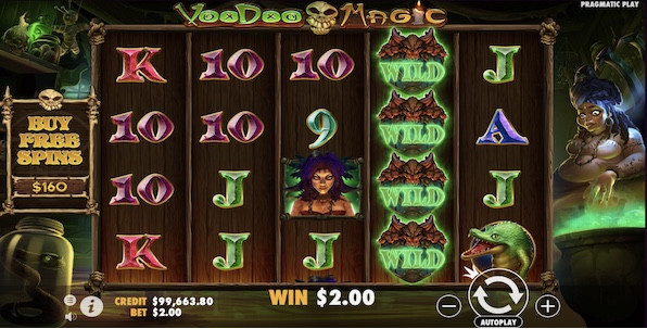 Voodoo Magic, un concentré de volatilité et de bonus pour la dernière slot Pragmatic Play