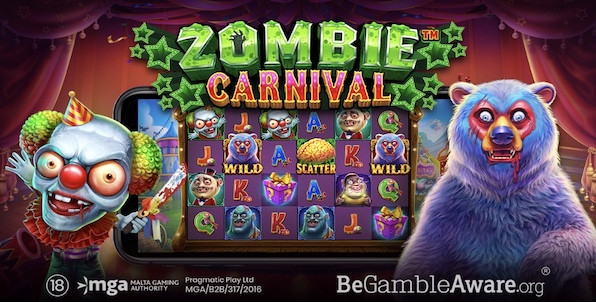 Bienvenue au cirque des morts-vivants avec la machine à sous Zombie Carnival