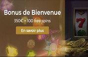 Pack de bienvenue de 350€ et 100 free spins sur Casino Extra