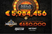 Jackpot Mega Fortune de 5,9€ millions + 650,000€ pour un seul joueur