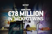 78€ millions de jackpots Netent sur l'année 2017