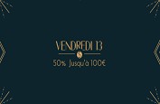 Bonus vendredi 13 de 50% jusqu'à 100€ chez Tropezia et Cheri