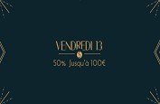 Bonus vendredi 13 de 50% jusqu'à 100€ chez Tropezia et Cheri